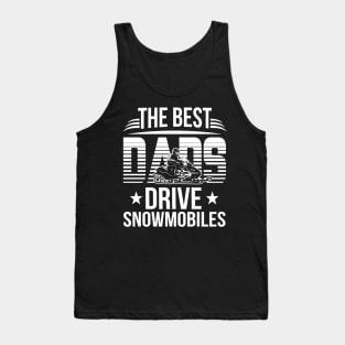 The Best Dads Driver Snowmobile Costume Gift Tank Top